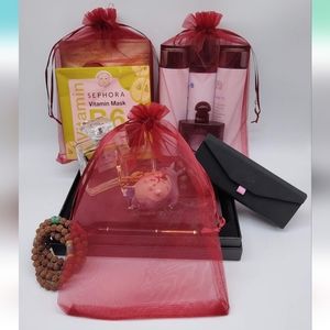 10 ct   Sheer Organza Favor Bags 12 X 16" X Large Organza Drawstring. Wi…